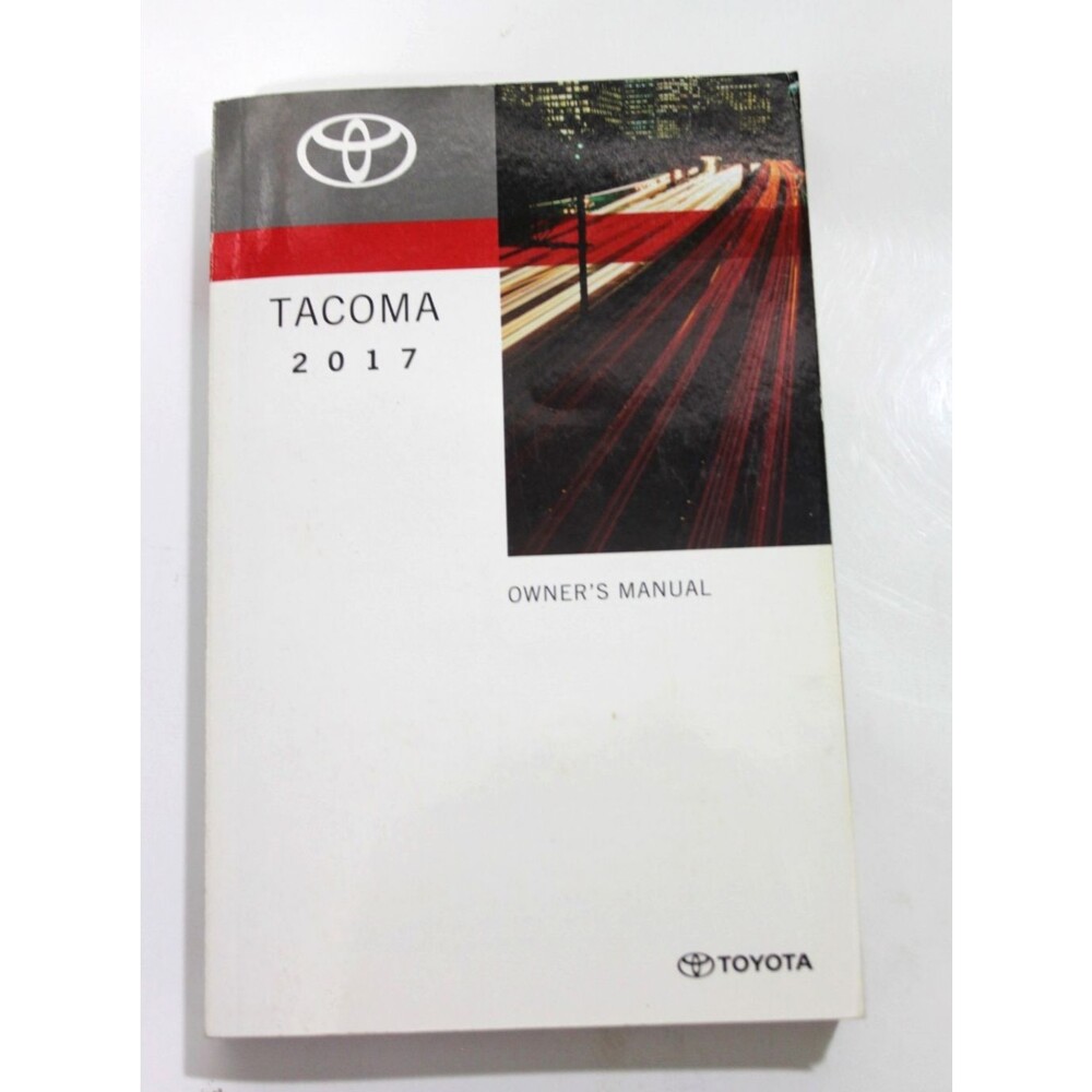 2017 Toyota Tacoma Owner's Manual Factory Original OEM Handbook Guide
